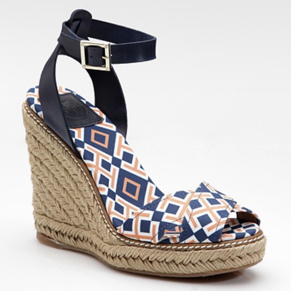 Tory Burch Shoes - Tory Burch Criss Cross Espadrille Wedge Sandals